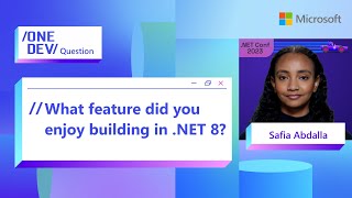 What feature did you enjoy building in NET 8 [upl. by Gibe928]