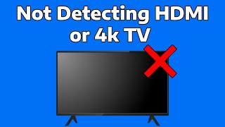 How To Fix Windows Not Detecting HDMI TV or 4K TV [upl. by Cis707]