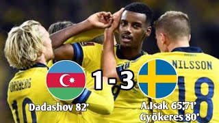 Azerbaijan vs Sweden 13 Highlights  UEFA Nations League 2024 eFootball Game Play [upl. by Atneciv]