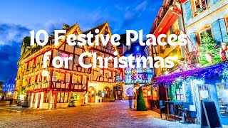 Discover 10 Festive Places to Celebrate Christmas christmas christmastravel [upl. by Ashwell]