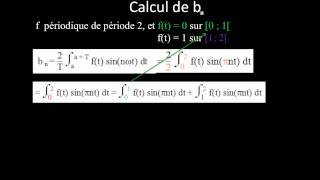 Ex avec une fonction constante par morceaux  4 Calcul de bn [upl. by Almita]