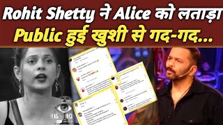 BiggBoss18 Rohit Shetty ने Alice को लताड़ा Public हुई गदगद Host Bashed Alice  PUBLIC REACTION [upl. by Alana33]