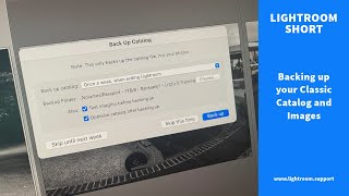 Lightroom Classic Backup your Catalog and Images integrate with Dropbox OneDrive and others [upl. by Ahsatniuq566]