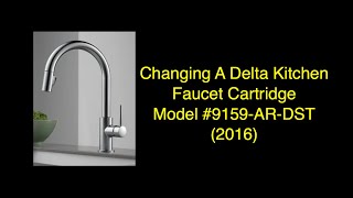 DIY Delta 9159ARDST Kitchen Tap Cartridge Replacement [upl. by Nnawtna]