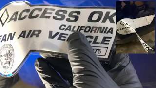 DTLRSHP 20 Removing Expired Tesla Carpool HOV Stickers With vs Without PPF Ceramic Coated [upl. by Adigun747]