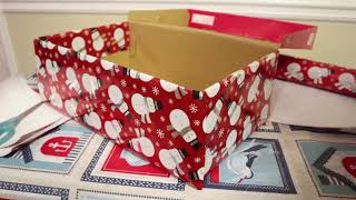 How To Wrap Flip Lid Shoebox for Operation Christmas Child [upl. by Zednanreh87]