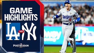 Dodgers vs Yankees World Series Game 3 Highlights 102824  MLB Highlights [upl. by Nydnarb]