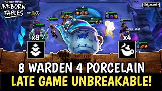 8 Warden 4 Porcelain Late Game Unbreakable  TFT Set 11  Inkborn Fables Teamfight Tactics [upl. by Elladine]