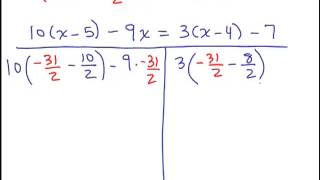 Equations with Parentheses 4 [upl. by Trauner]