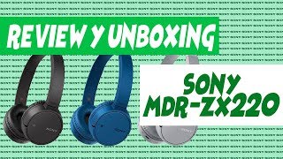 REVIEW Y UNBOXING Auriculares Inalambricos SONY MDRZX220BT [upl. by Llerrat]