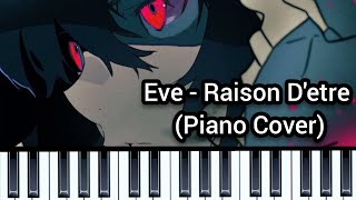 Eve  Raison Detre Piano Cover 4K [upl. by Adlanor473]