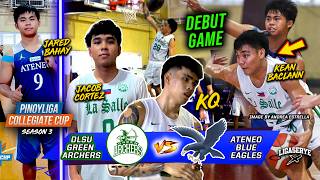 DEBUT GAME NI JARED BAHAY AT KEAN BACLAAN KEVIN QUIAMBAO JACOB CORTEZ VS ATENEO  UAAP MATCHUP [upl. by Thisbee]