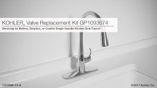 Valve Replacement for Bellera Simplice or Cruette Kitchen Sink Faucets [upl. by Gennie]