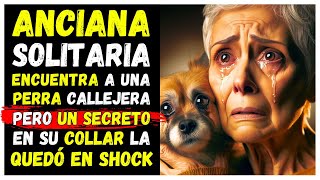 ANCIANA SOLITARIA ENCUENTRA A UNA PERRA CALLEJERA PERO UN SECRETO EN SU COLLAR LA QUEDÓ EN SHOCK [upl. by Tsan835]