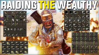 JACKPOT RAIDING The WEALTHIEST Clan BASE Rust Raiding Heli Rust Oil Rig  Rust Gameplay  Ep 1 [upl. by Yahc]