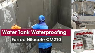 Water Tank Waterproofing by Using Fosroc Nitocote CM210  water tank waterproofing  SV Projects [upl. by Amethyst]