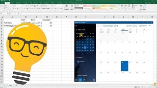 😀Excel NETWORKDAYS Function to count work days between two dates [upl. by Anyahs]