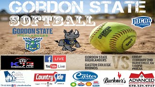 Gordon State College Softball vs Gaston College [upl. by Greyson]