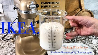 IKEA Vardagen Measuring Cup Glass Size 34 oz Kitchen Review [upl. by Etnaihc]