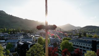 Der Maibaum steht Maibaumfest der Kitzbüheler Landjugend [upl. by Leonelle]