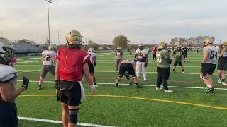 Case QB Leo Chiappetta runs a play at practice [upl. by Aubreir]