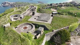 Alderney droneview Alderney normandy [upl. by Audri]