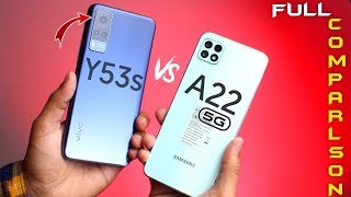 Vivo Y53s vs Samsung Galaxy A22 5G  which One is Best For YOU 🔥 [upl. by Carrington95]