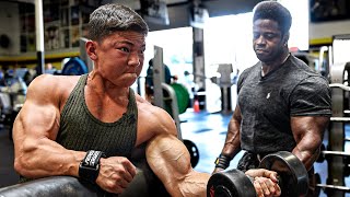 TRAINING BACK amp BICEPS W 2X MR OLYMPIA BREON ANSLEY  Tristyn Lee [upl. by Nimsay431]