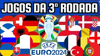 PRÓXIMOS JOGOS DA EUROCOPA 3ª RODADA 2306 a 2606 [upl. by Ahtilat]