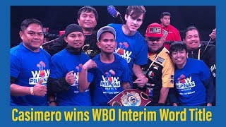 FULL FIGHT JOHN RIEL CASIMERO WINS WBO TITLE via 12TH ROUND TKO [upl. by Ferdinana]