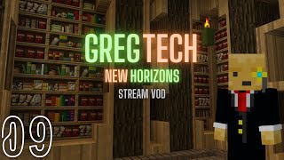 Gregtech New Horizons Stargate Run  Stream VOD Day 9 Better smelting and Botania [upl. by Sheffie916]