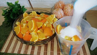 Orange juice naturally Concentrated orange juice for long preservations Ramadan refreshing recipe [upl. by Eima398]