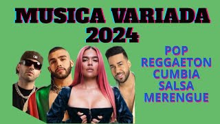 MIX MUSICA VARIADA 2024 ✨LO MÁS ACTUAL  POP REGGAETON CUMBIA SALSA MERENGUE ✨Studio Red Music [upl. by Davida]