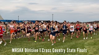 MHSAA 2023 D1 Men and Womens Cross Country State Finals [upl. by Llevra]