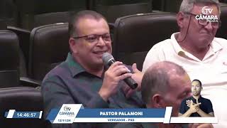 Palamoni comenta sobre pedido de adiamento de projeto sobre recesso no Legislativo [upl. by Barbur]