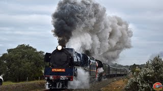 Steamrail  Snow Train 2019 Train Two  R711 amp R761 [upl. by Alecia]