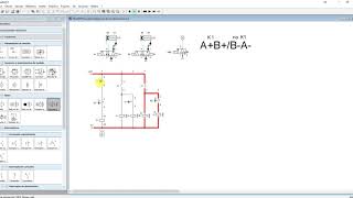 FluidSIM Secuencia ABBA solución con relé único Práctica 1 [upl. by Rep]