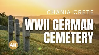 WORLD WAR II GERMAN CEMETERY in Maleme CHANIA CRETE  Greece Deutscher Soldatenfriedhof in  4K [upl. by Aneres615]