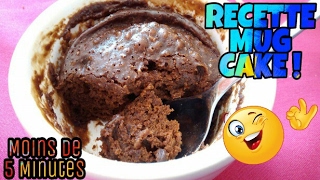 RECETTE  MUG CAKE EN MOINS DE 5 MINUTES [upl. by Laddy]