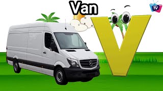 Vehicle ABC Song  Vehicles Alphabet Song for Kids  Phonics for Kids  Alphabet Letters [upl. by Anuat219]