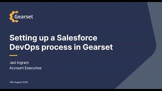 Webinar How to set up a Salesforce DevOps process in Gearset [upl. by Cavill]