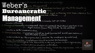 Webers Bureaucratic Management [upl. by Novel834]