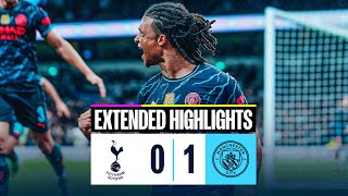 EXTENDED HIGHLIGHTS  Tottenham Hotspur 01 Man City  Aké scores a late winner away at Spurs [upl. by Ynnig985]