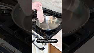 Comment cuisiner un blanc de poulet dans une poêle en inox [upl. by Fishman]