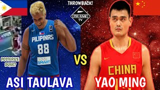 Asi Taulava vs Yao Ming l Philippines vs China l 2002 Busan Asian Games l Asias Best Center Battle [upl. by Aguste]