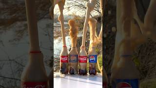 Who is stronger CocaCola Pepsi or Mentos An explosive experiment [upl. by Toinette]