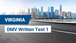 2024 Virginia DMV Written Test 1 [upl. by Anilev86]