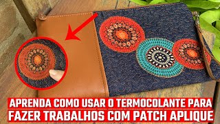 APRENDA COMO USAR O TERMOCOLANTE PARA FAZER TRABALHOS COM PATCH APLIQUE [upl. by Naitsabas679]