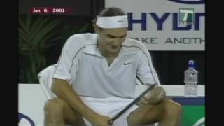 Roger Federer Hit In The Nuts [upl. by Essie]