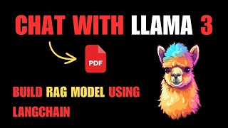 Llama3 RAG  Split Pdf document and create vector embeddings [upl. by Eelyk]